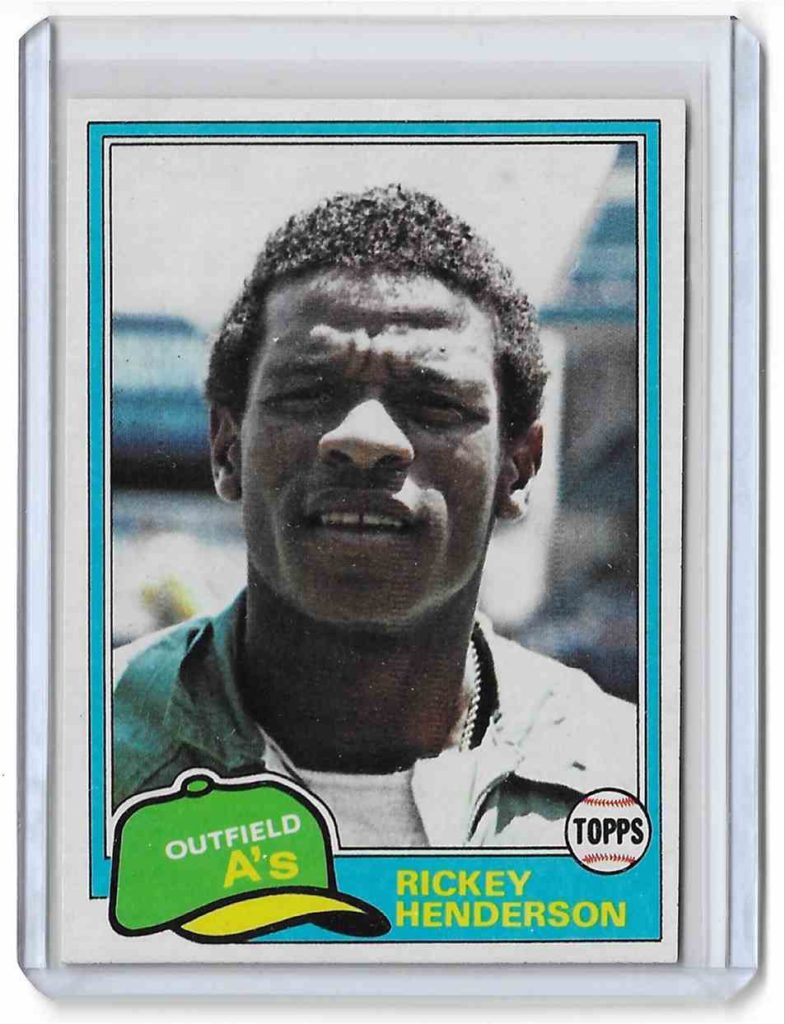 1981 Topps 261 Rickey Henderson